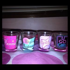 girly shot glasses